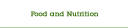 Subject Enquiry on Food and Nutrition Collection